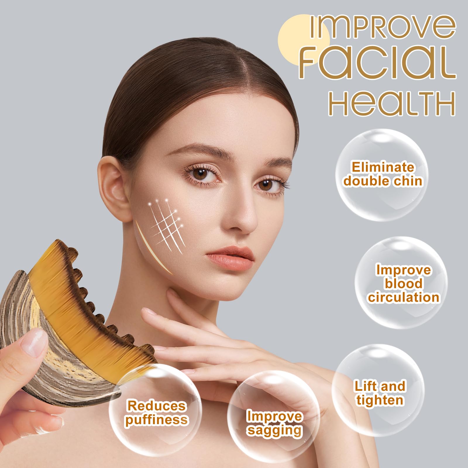 IDFXP lymphatic contour brush ergonomic-face-fit highlighting precise jawline sculpting.