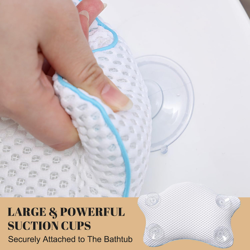 Idle Hippo pillow fits any tub with upgraded suction cups