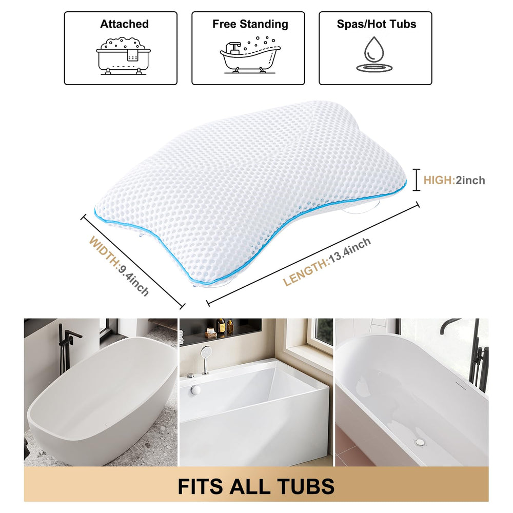 Idle Hippo pillow with four suction cups stays securely attached
