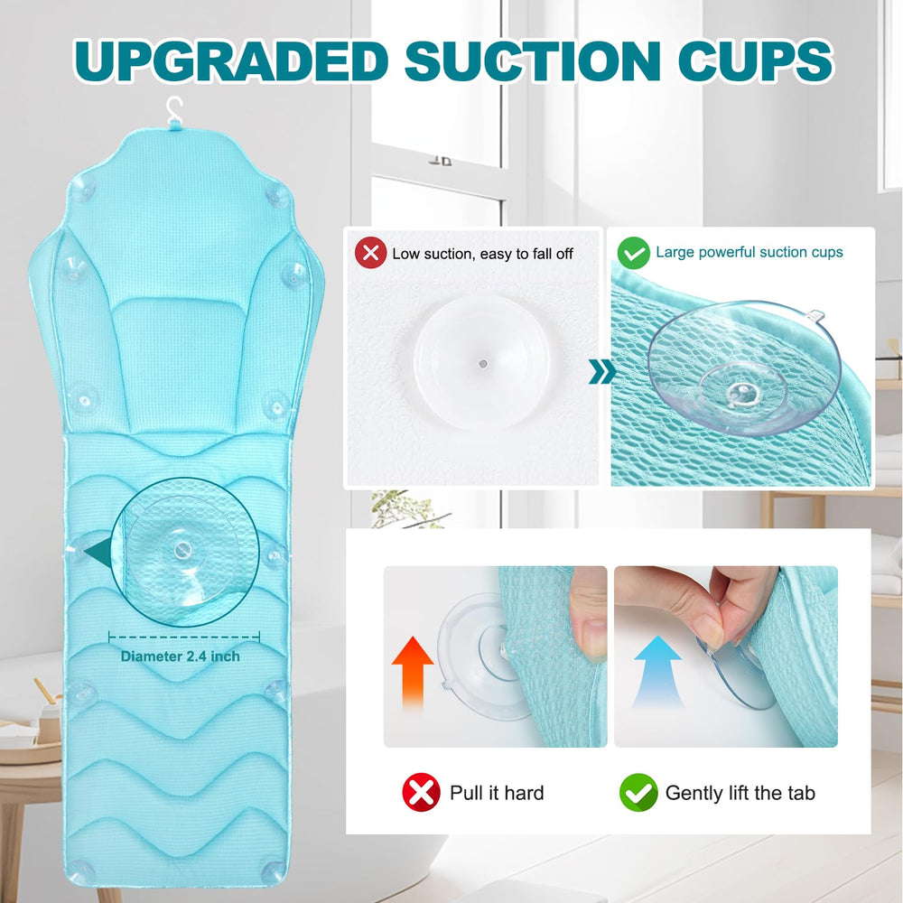 Idle Hippo non-slip cups keep pillow in place during baths