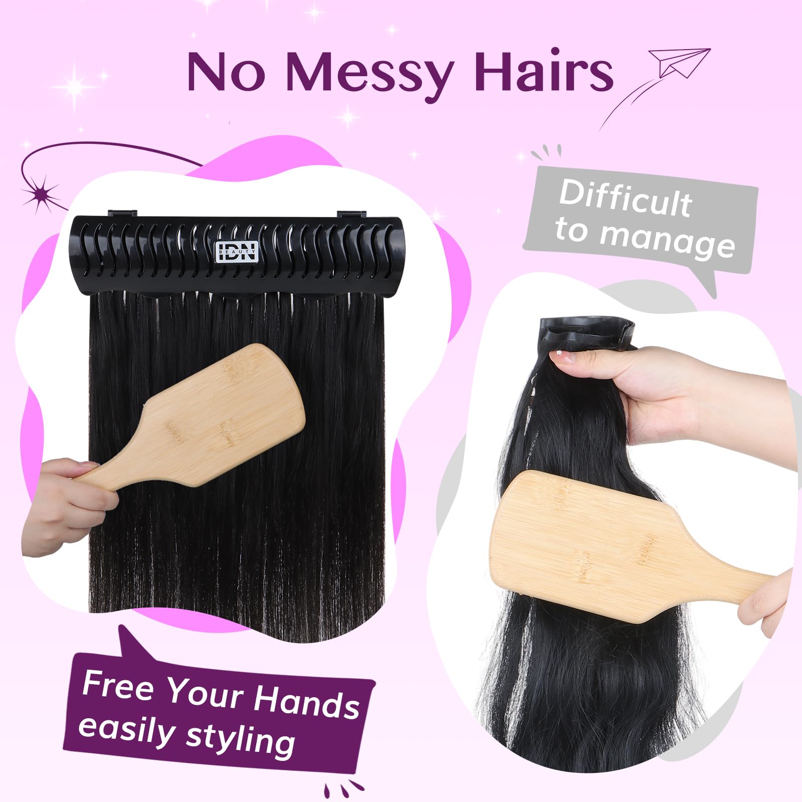 IDN Beauty ABS construction provides durable, gentle support for extensions.