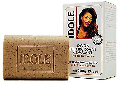 Idole Brightening Exfoliating Soap 3-pack pack-shot shows a convenient daily use for consistent brightening.