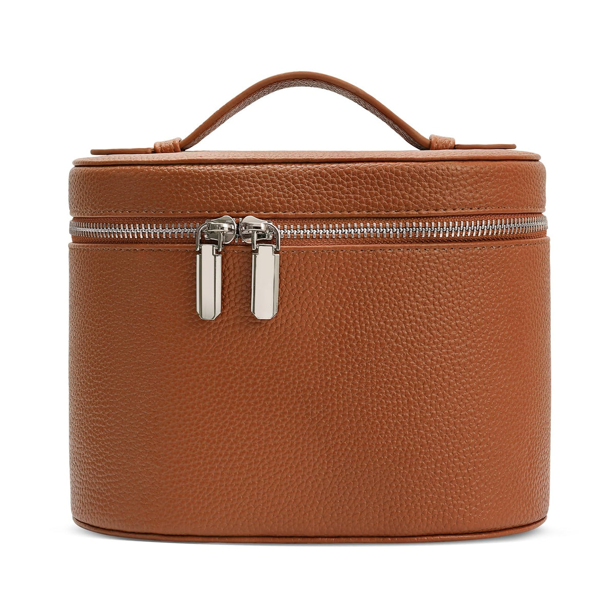 idoltimes cosmetic case leather exterior shows sturdy travel storage for cosmetics