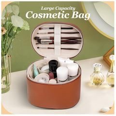 idoltimes cosmetic case velvet lining cushions delicate bottles during travel