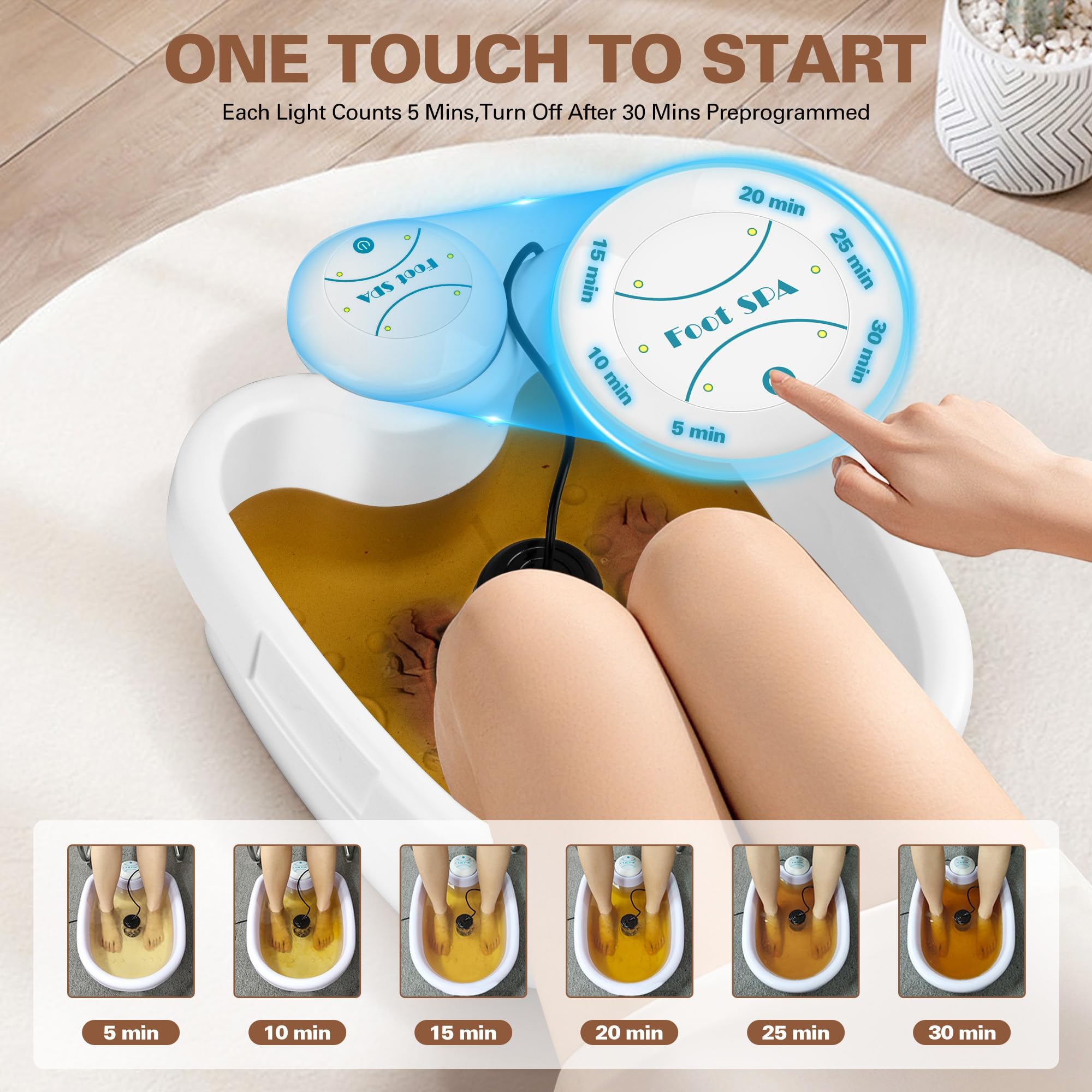 Idudbid ionic foot bath detox machine liner included for easy cleaning