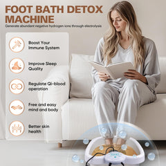 Idudbid ionic foot bath detox machine water color change indicates safe, simple at-home use