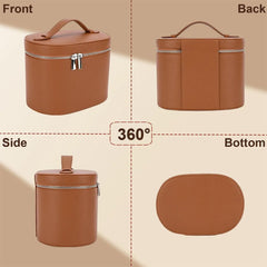 IEMIEBOAMGNOY travel cosmetic bag with smooth zipper for secure travel