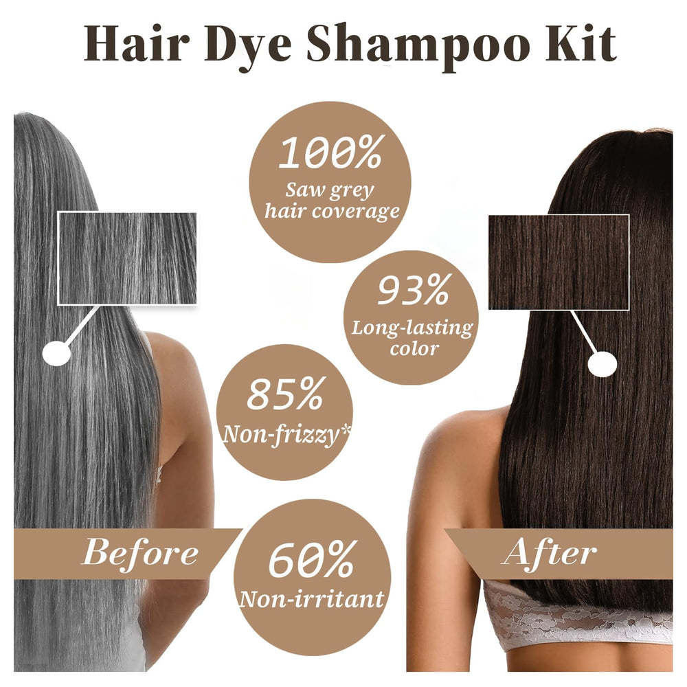 iemokoda dark coffee hair dye shampoo lather forming in bowl during use