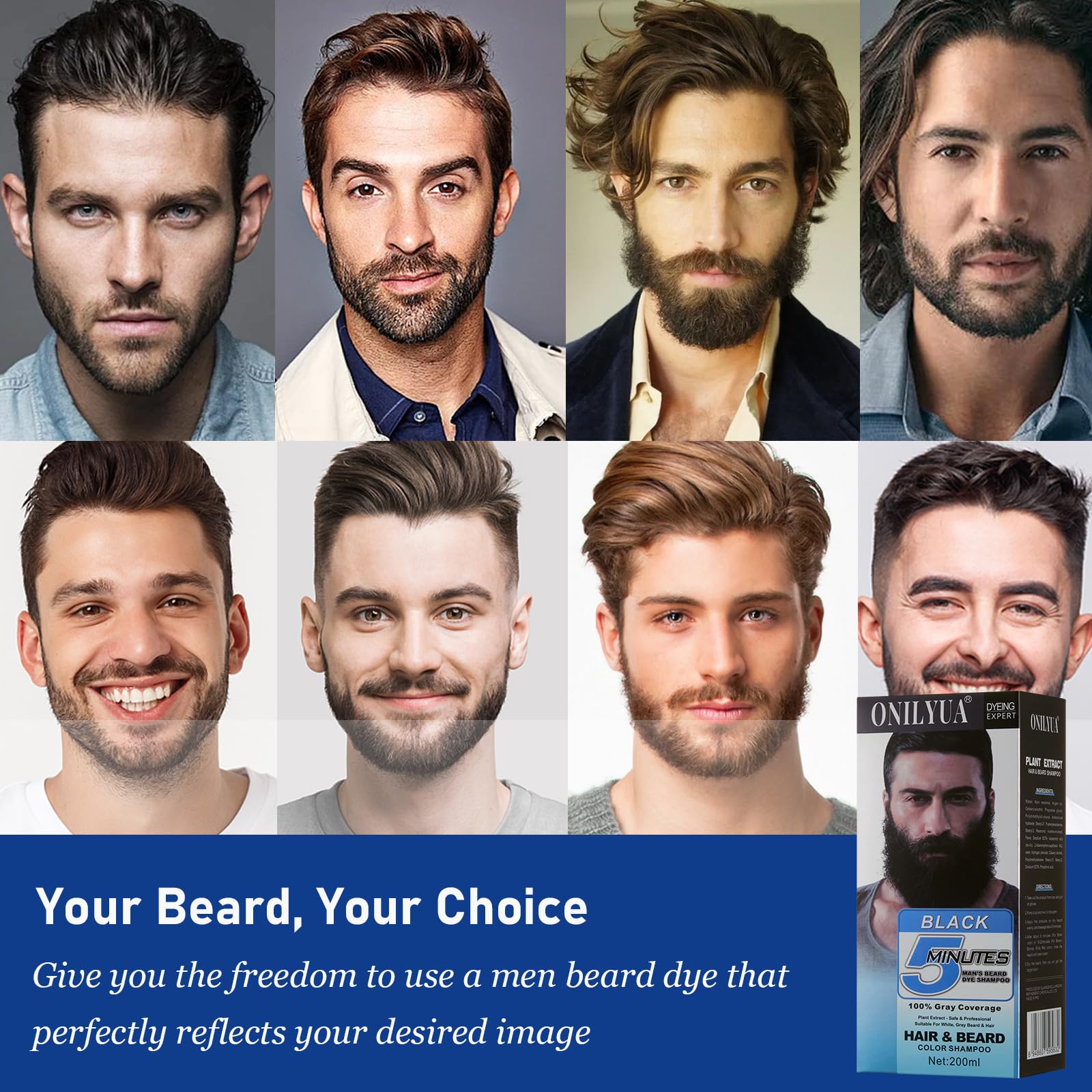iemokoda hair and beard shampoo rinse for convenient styling
