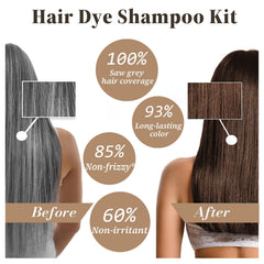 iemokoda hair dye shampoo 3-in-1-coloring cleanses and conditions in one step.