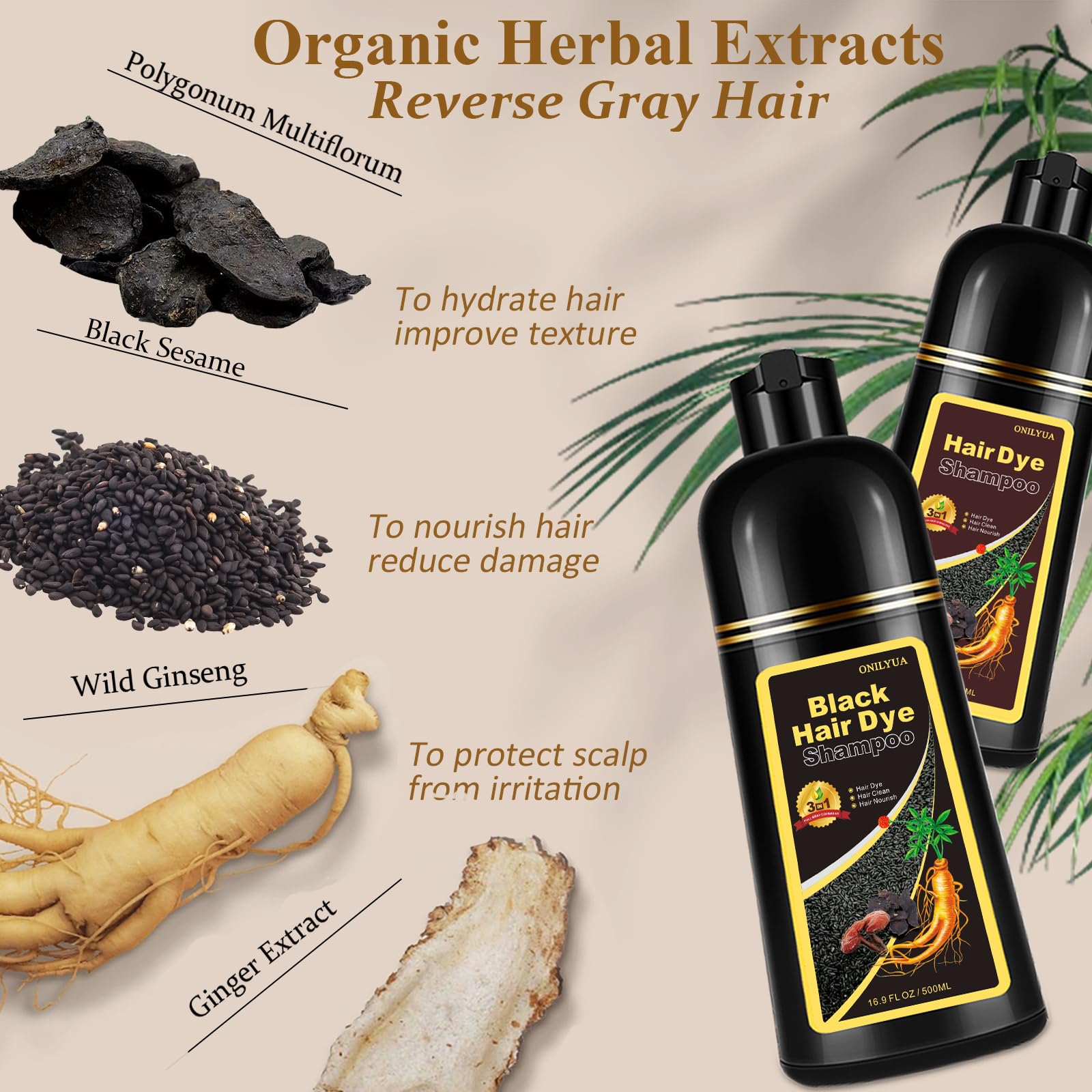iemokoda Instant Black Hair Dye packaging highlights branding and value.