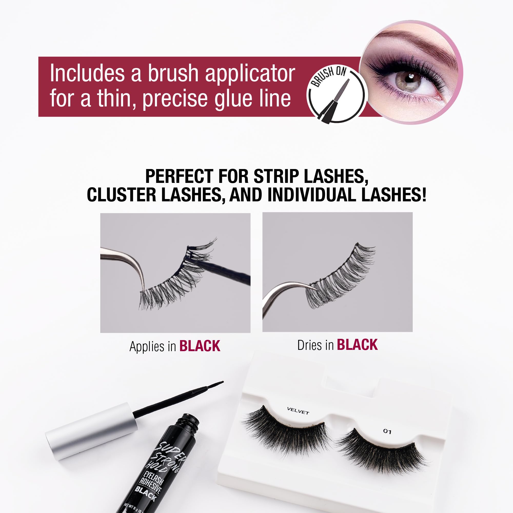 i-ENVY by Kiss long-lasting formula for secure strip lashes