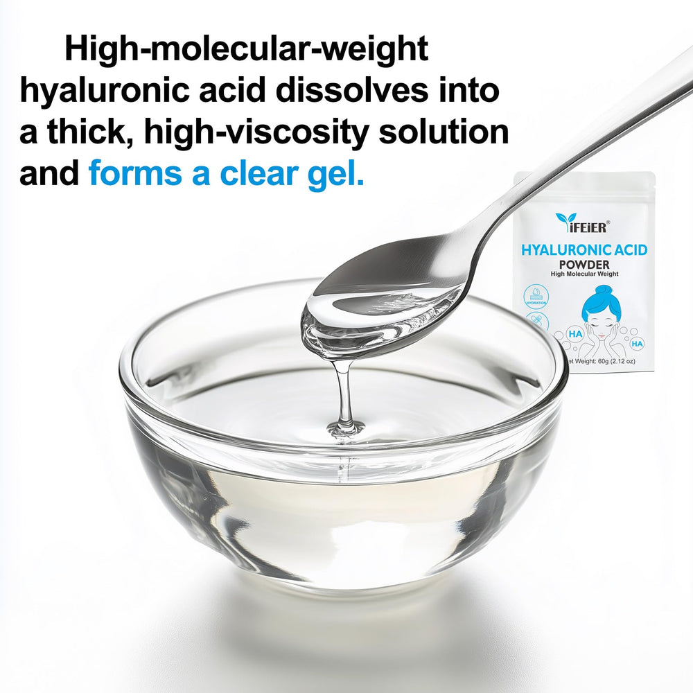 ifeir hyaluronic acid powder forms protective surface film to reduce moisture loss