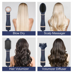 IG INGLAM 4-in-1 drying head demonstrates efficient styling without multiple tools.