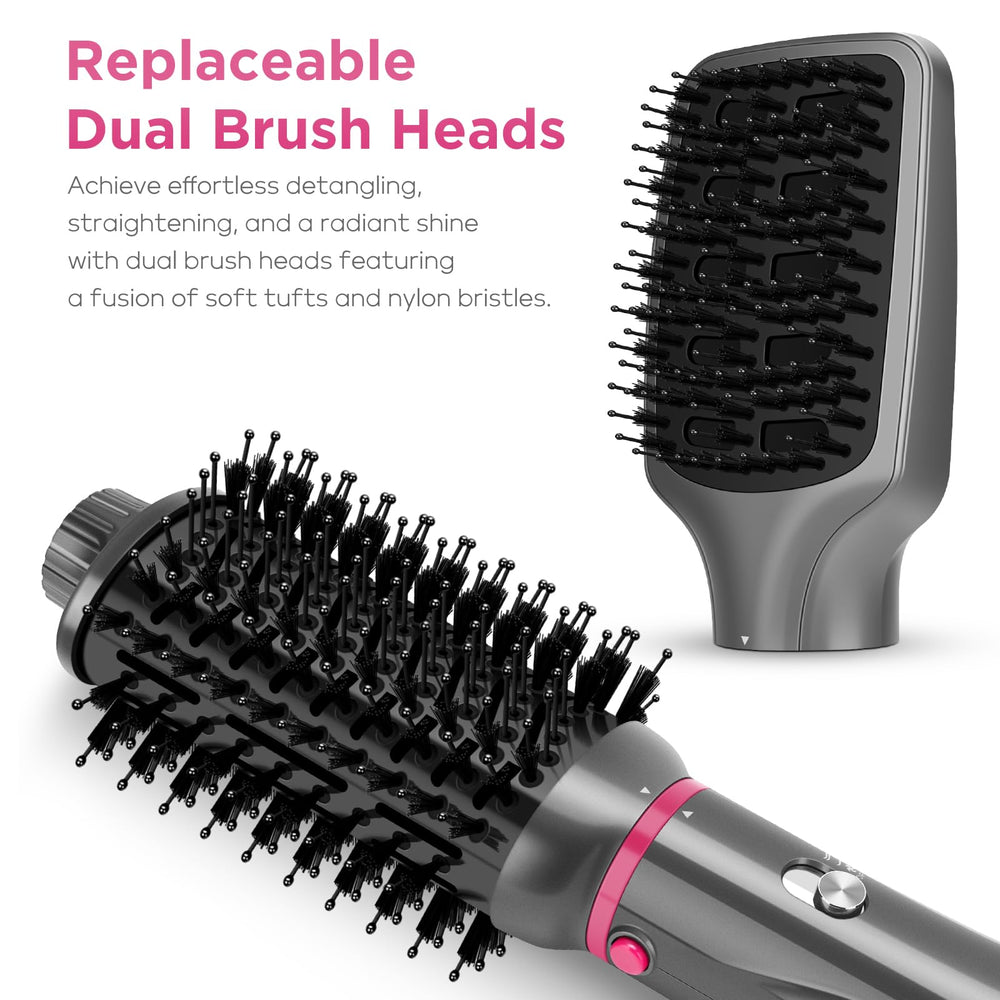 IG INGLAM 4 in 1 hot air brush negative ions technology for frizz control