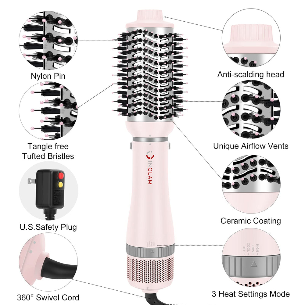 IG INGLAM three heat settings tailor warmth to hair type