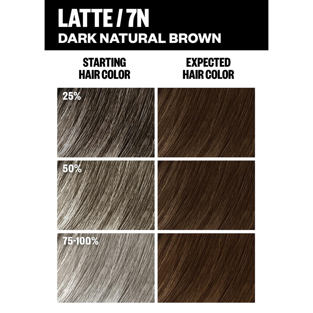 IGK 7N Latte application on hair during process showing even color distribution