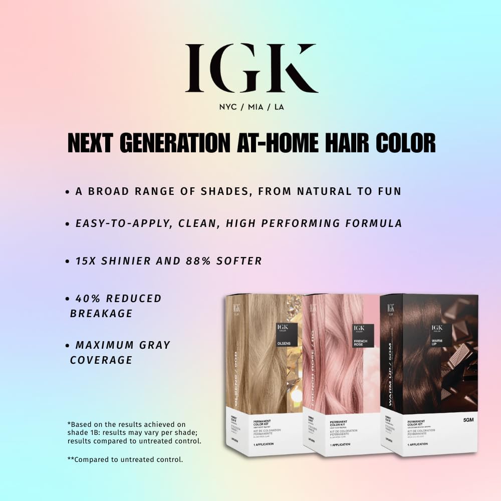 IGK 7N Latte before and after showing visible coverage and smoothness