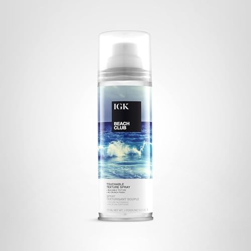 IGK Beach Club texture spray avoids mineral oil and gluten for clean formula.