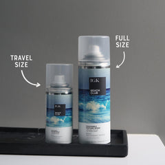 IGK Beach Club travel bundle packaging for on-the-go styling.