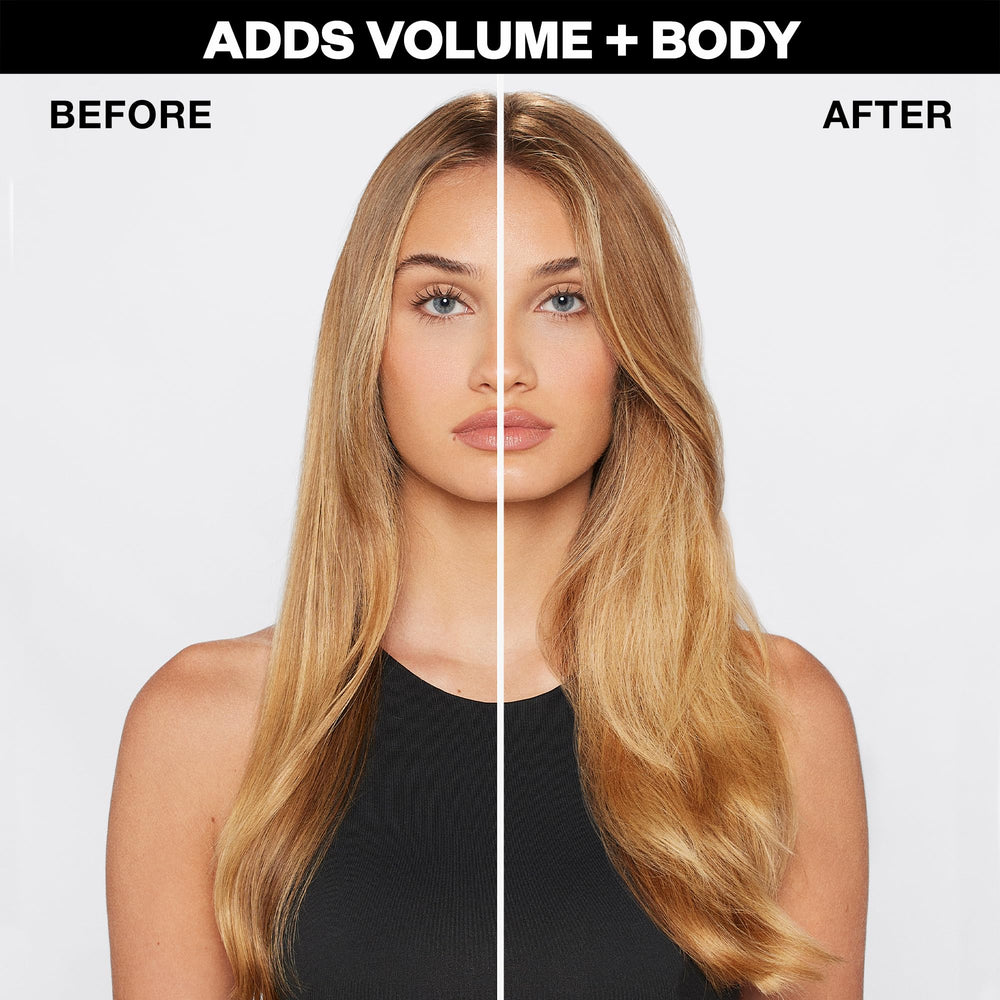 IGK Body Language detangling scene on damp hair highlighting slip and shine.