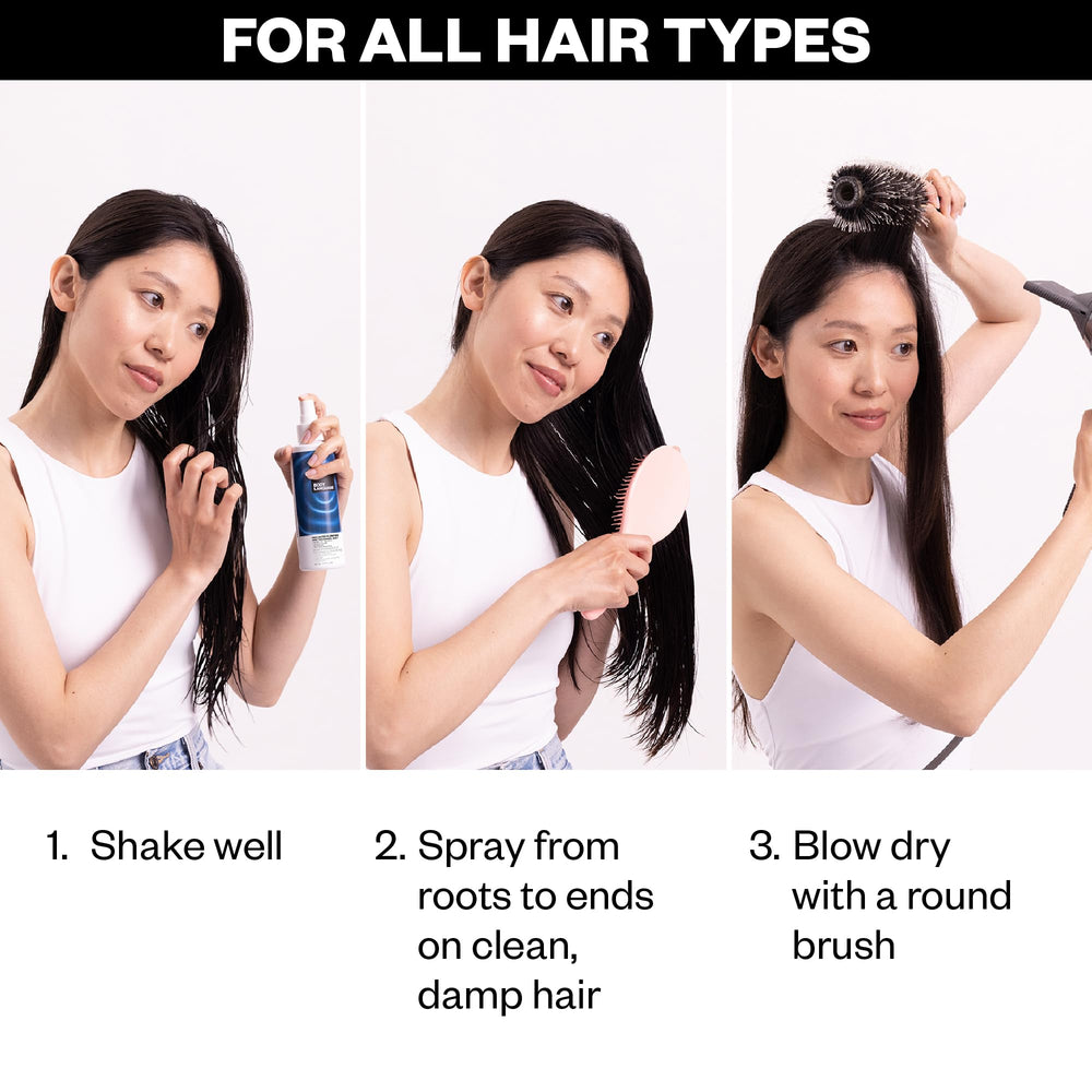 IGK Body Language volume boost result after styling on fine hair.