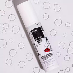 IGK Crybaby apply hair gloss shows even distribution for controlled shine.