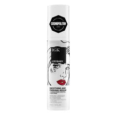 IGK Crybaby serum pump demonstrates easy application for smooth, frizz-free hair.