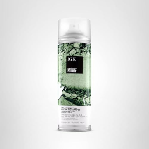 IGK Direct Flight labeled for chemically treated hair, signaling safe daily use.