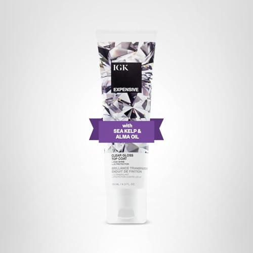 IGK Expensive gloss-hair-sheen reveals weightless, vibrant finish suitable for color-treated hair