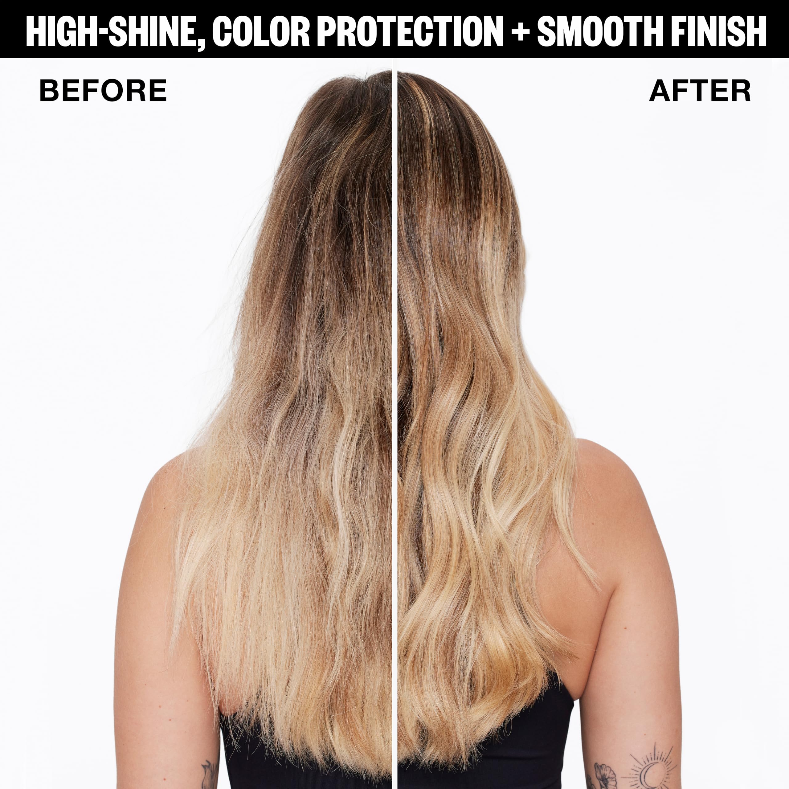 IGK Expensive gloss-shiny-hair-closeup emphasizes prism-like glow and smooth, silkiness