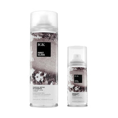 IGK FIRST CLASS charcoal detox dry shampoo bottle front for instant volume boost