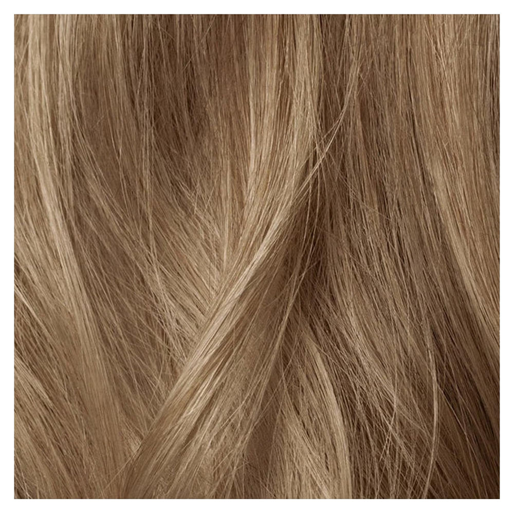 IGK gloss-toner Light Sand application photo highlights smooth, even color