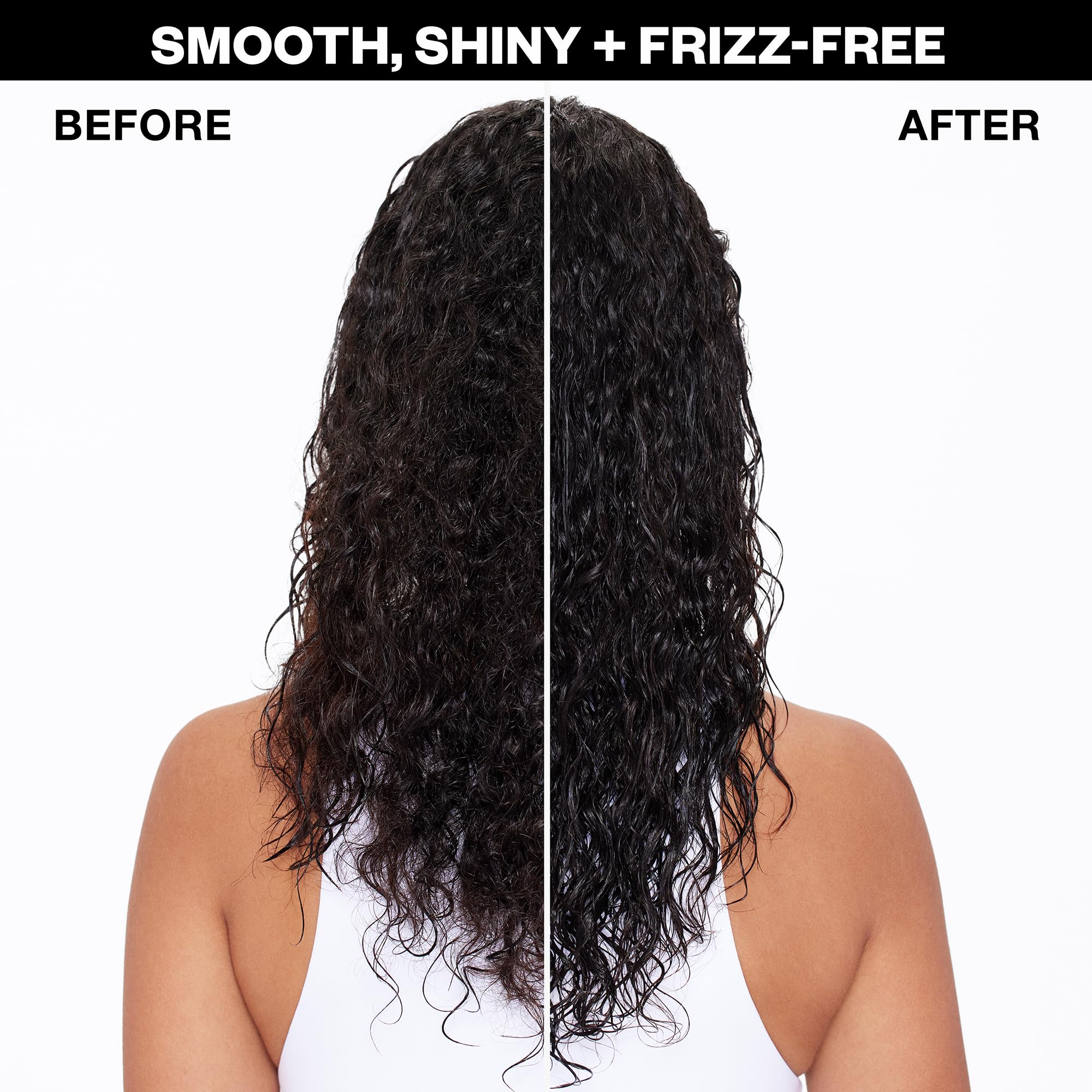 IGK Good Behavior product application on damp hair, illustrating easy spray for detangling.