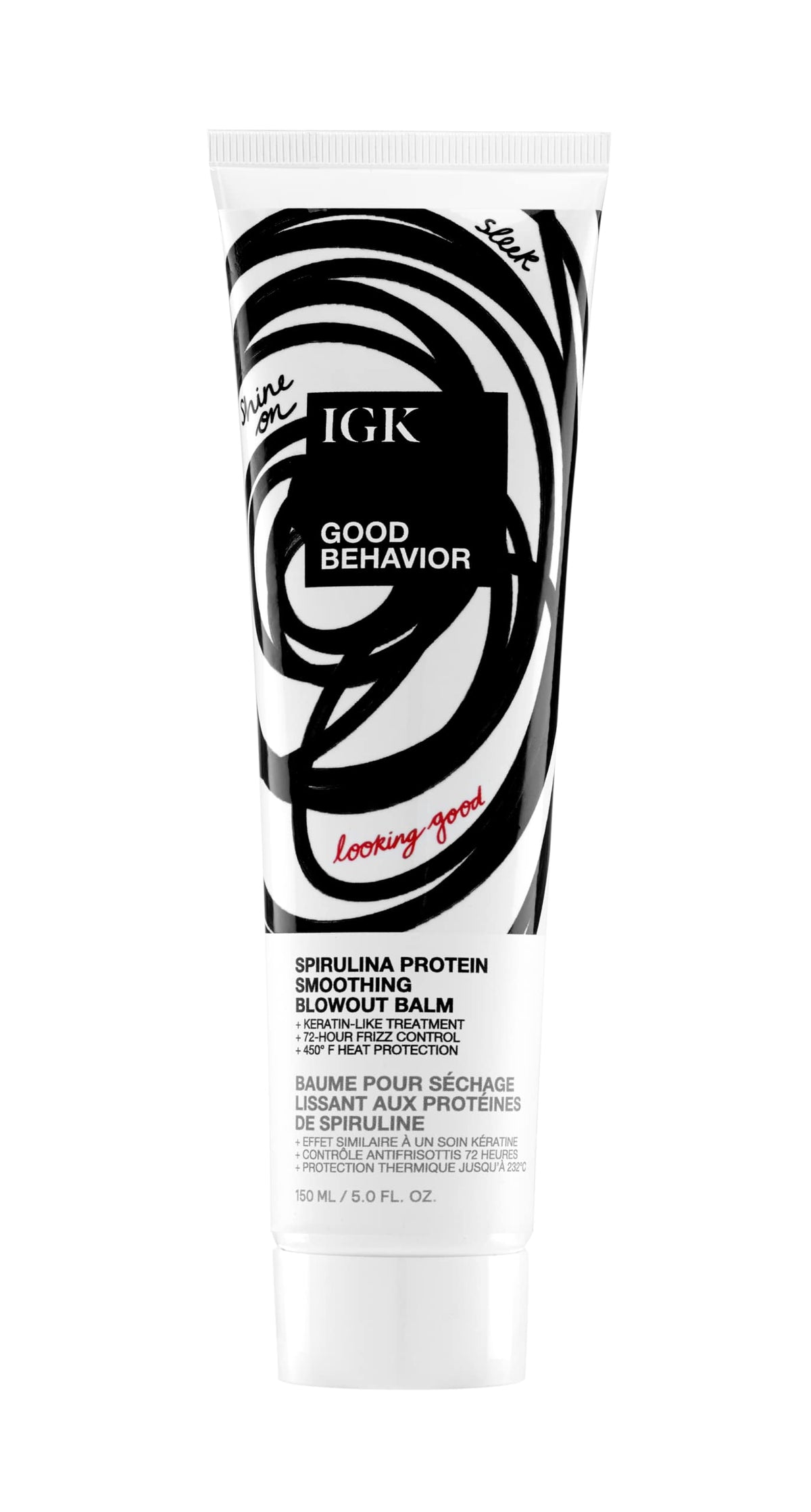 IGK Good Behavior balm bottle front for smoothing readiness