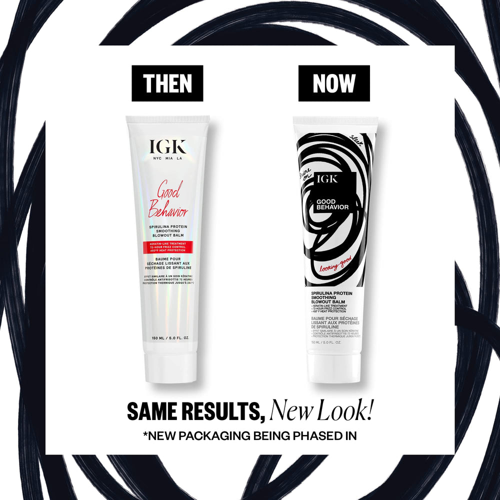 IGK Good Behavior balm cream texture reveals smoothing formula