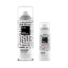 IGK Good Behavior bundle: full and travel bottles for keratin-like smoothing and frizz control.