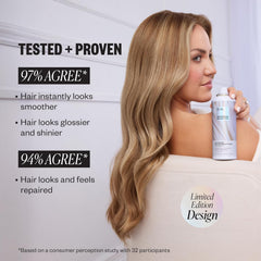 IGK Good Behavior Spirulina Spray bottle provides lightweight smoothing.