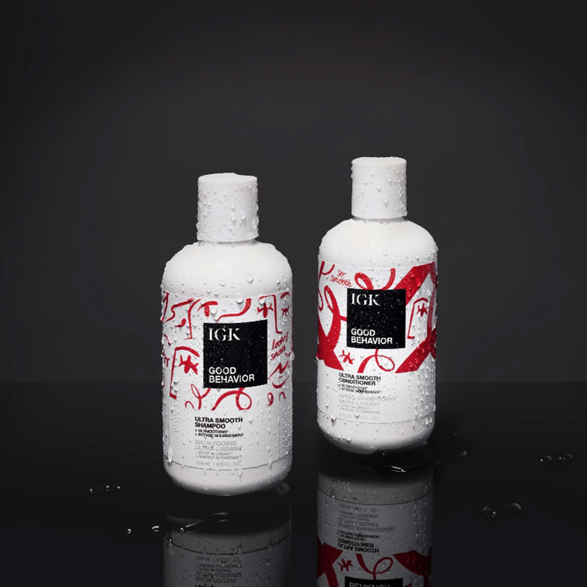 IGK GOOD BEHAVIOR travel packettes set for on-the-go hair care.