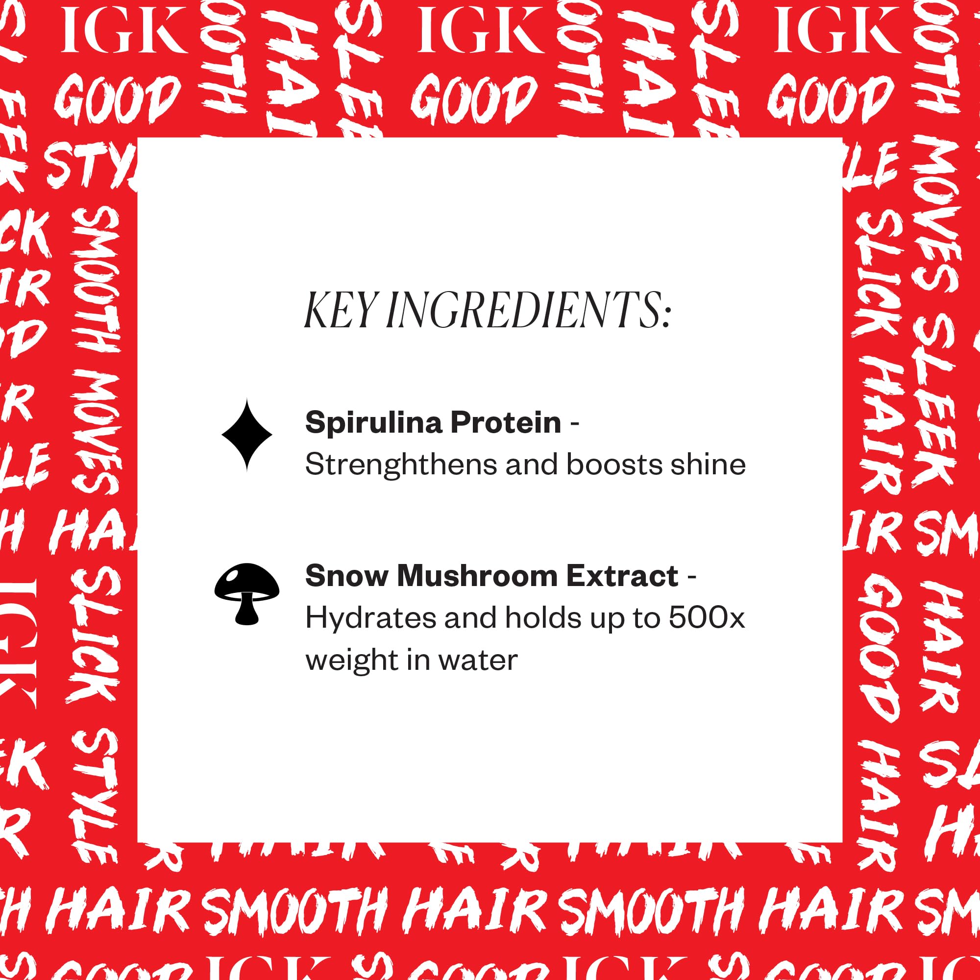 IGK Good Behavior wand showing sleek, glossy finish on hair