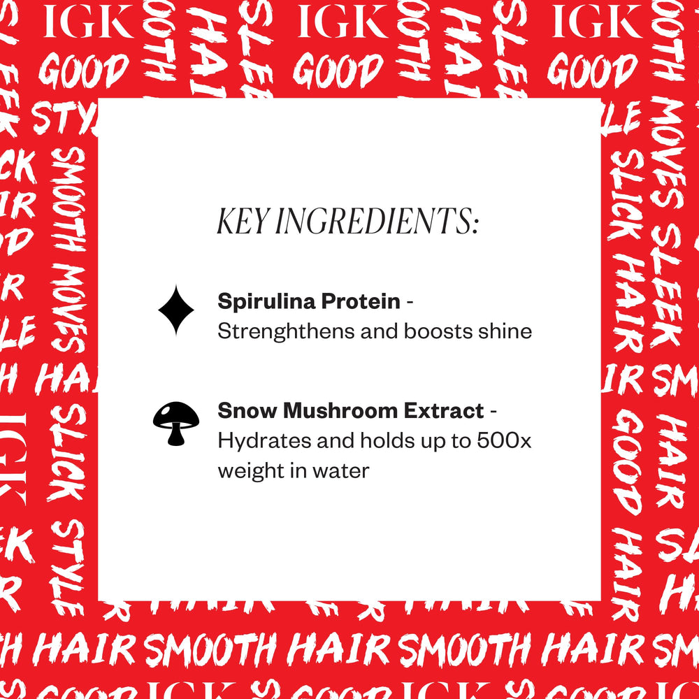 IGK Good Behavior wand showing sleek, glossy finish on hair