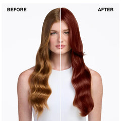 IGK Hair Gloss Toner Fiery Copper shade swatches show glow