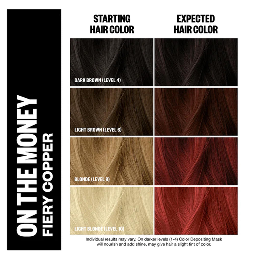 IGK Fiery Copper on hair delivers vibrant gloss and shine