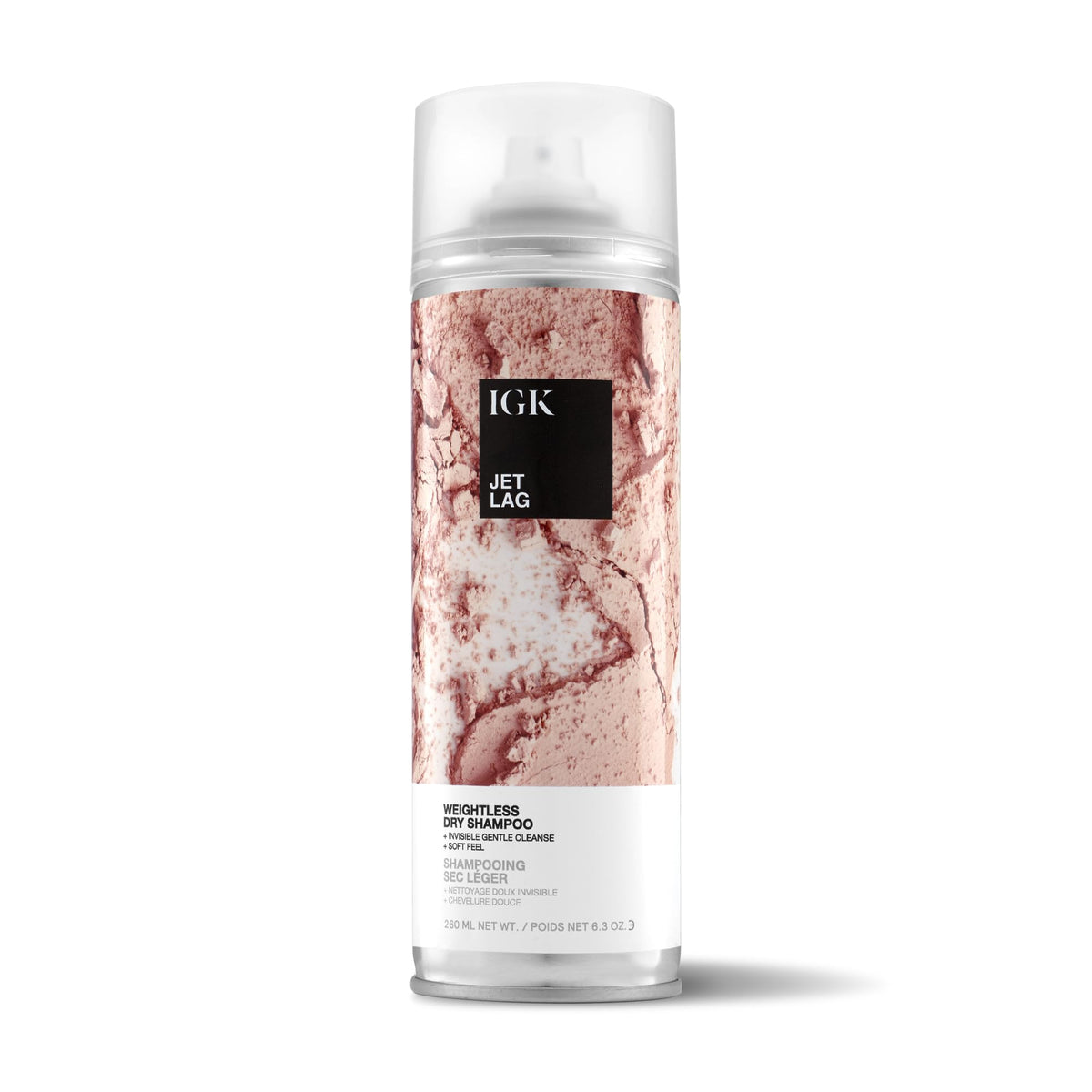 IGK Jet Lag bottle pour demonstrates lightweight cleansing for refreshed roots