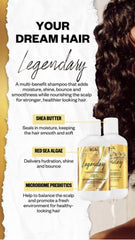 IGK Legendary Dream Hair Shampoo shine look highlighting glossy finish