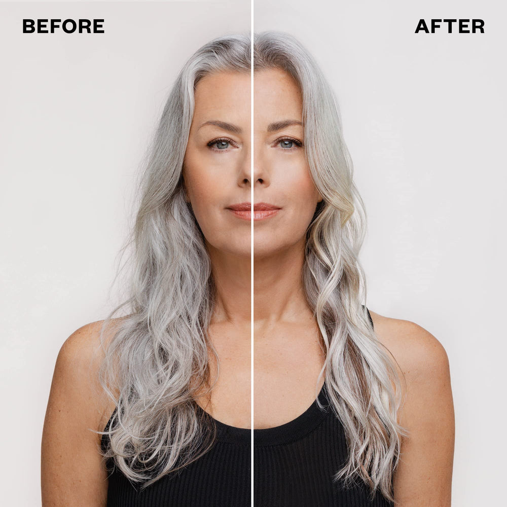 IGK PAY DAY hair repair results close-up shows softer, healthier-looking hair