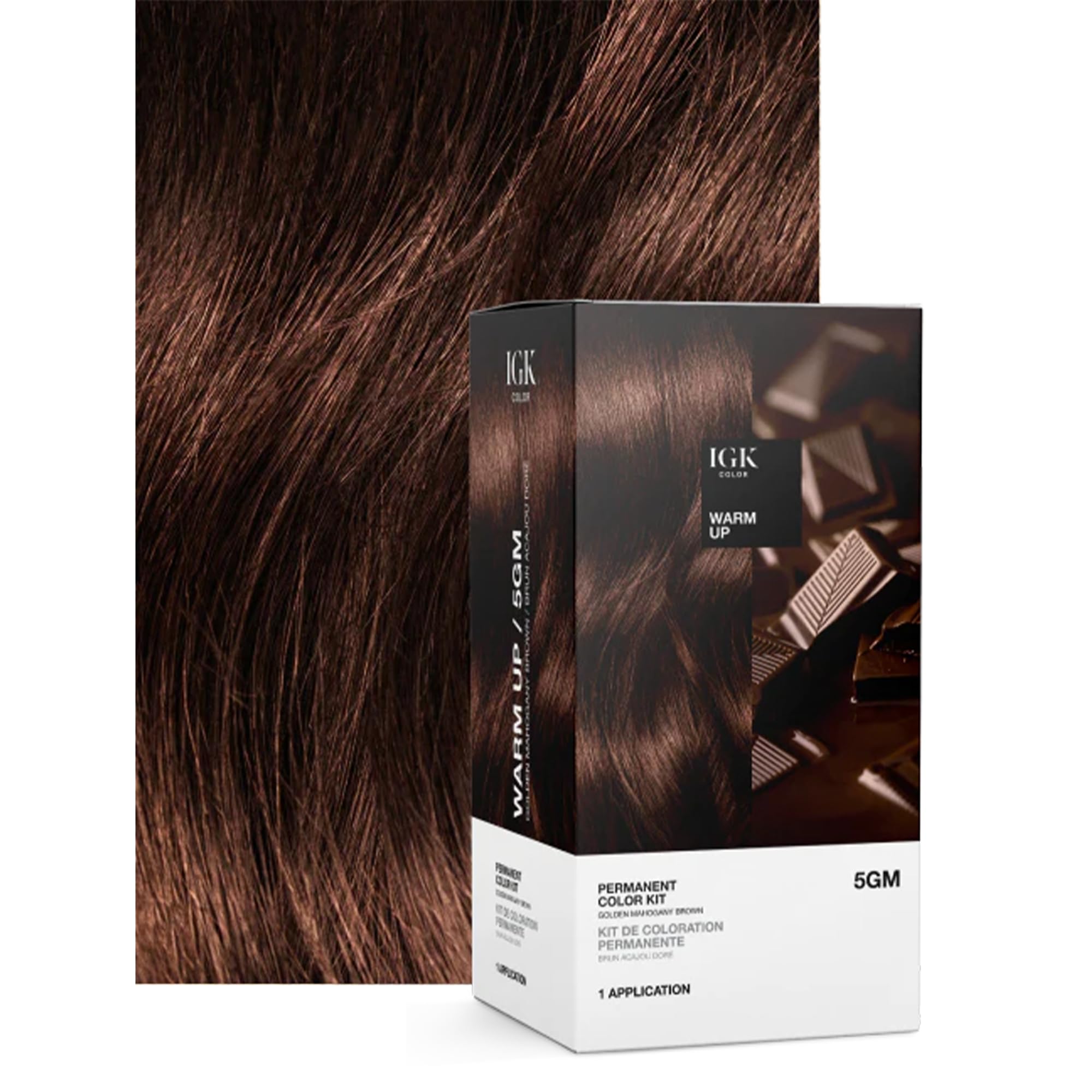 IGK warm up dye kit application scene illustrating easy shade application