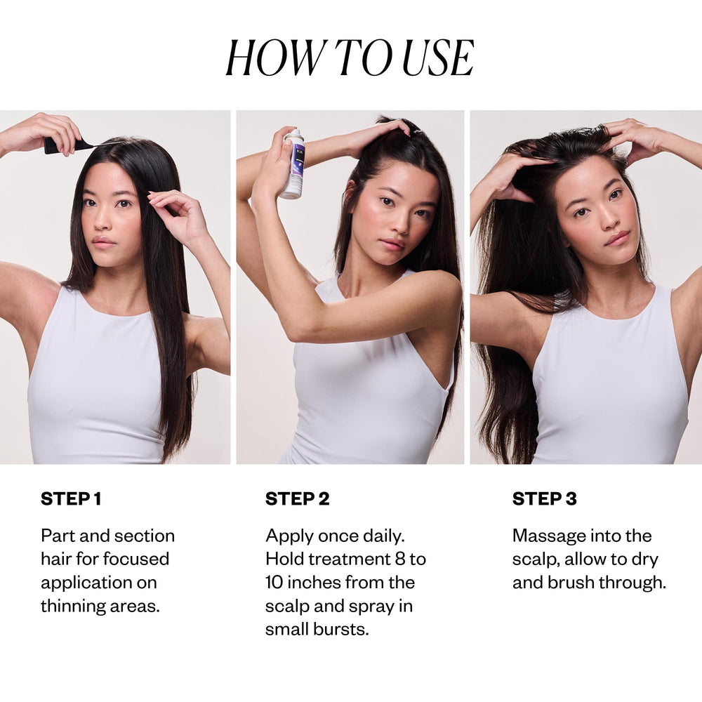 IGK Sponsored cooling-mist close-up demonstrates refreshing, weightless scalp feel