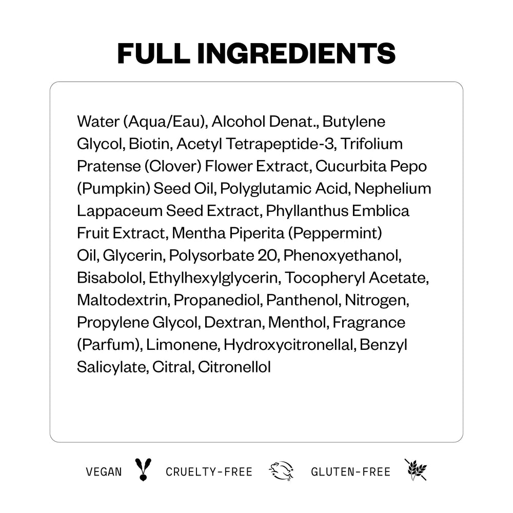 IGK Sponsored pumpkin-seed oil visual signals anti-inflammatory support for scalp