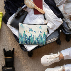 Ignytiger ocean turtle cosmetic bag vibrant pattern keeps essentials neatly stored